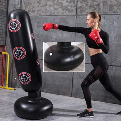 sac de frappe gonflable fitness sport boxe domicile