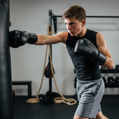Gant de boxe droite shield fitness maison sport