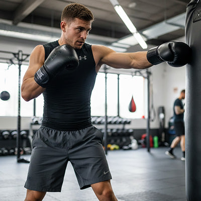 Gant de boxe fitness gauche pro shield maison