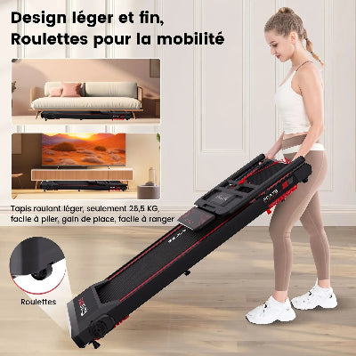 Tapis roulant électrique de course pour fitness sport domicile