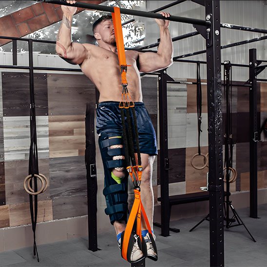 Bande de levage homme monté sur barre de traction
