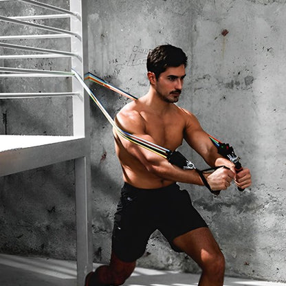 Bandes de résistance pour bras homme au sport