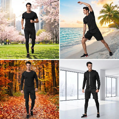 ensemble fitness pour entrainement et remise en forme saisons