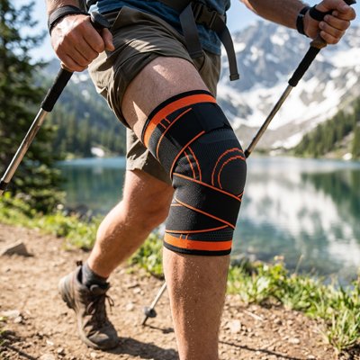 Genouillere pour le sport​ profil homme avec genouillere