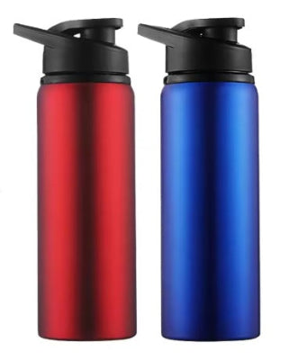 gourde isotherme double ecoslim rouge bleu fitness domicile
