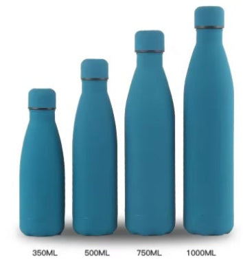 gourde isotherme thermo inox quatre pieces bleus maison