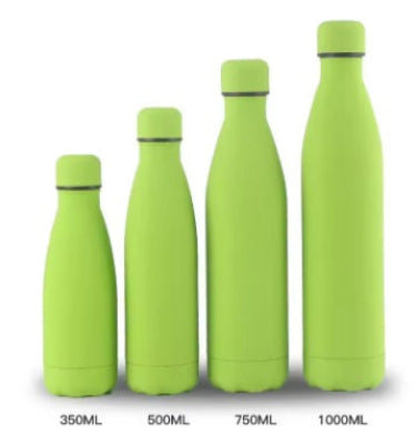 gourde isotherme thermo inox couleur verte fitness sport