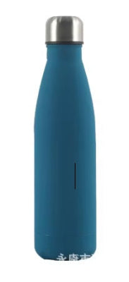 gourde isotherme thermo inox bleu tête forme alu 