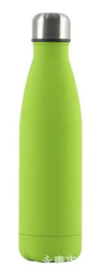 gourde isotherme thermo inox verte couv alu forme