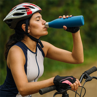 gourde isotherme thermo inox femme vélo fitness boit