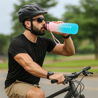 Gourde sport plastic fitness velo domicile salle nature