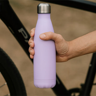 gourde isotherme thermo inox violet main droite fitness