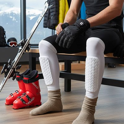 Protege tibia ski fitness et sport à domicile