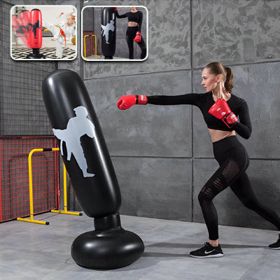 sac de frappe noir fitness domicile boxe gant 