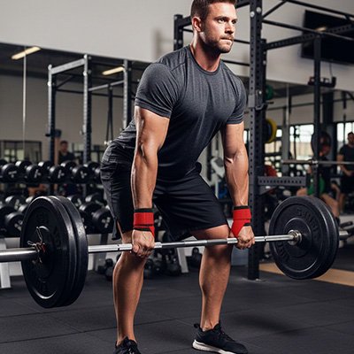 Sangle de poignet homme en salle de fitness et forme